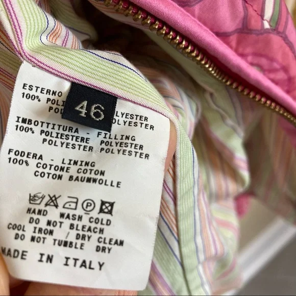 Etro Pink Multicolor Quilted Paisley Jacket - Picture 7 of 14